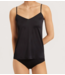 Top Spaghetti Top Satin Deluxe black