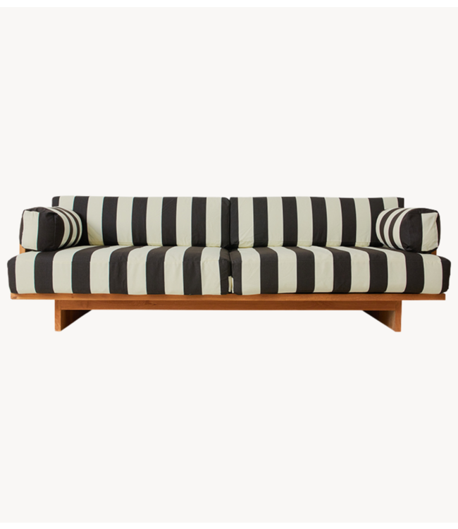 HKLIVING Bank Outdoor sofa teak stracciatella