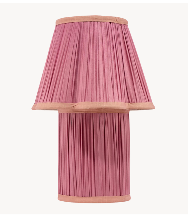 Doing Goods Myra Lamp Small Silk Fuchsia