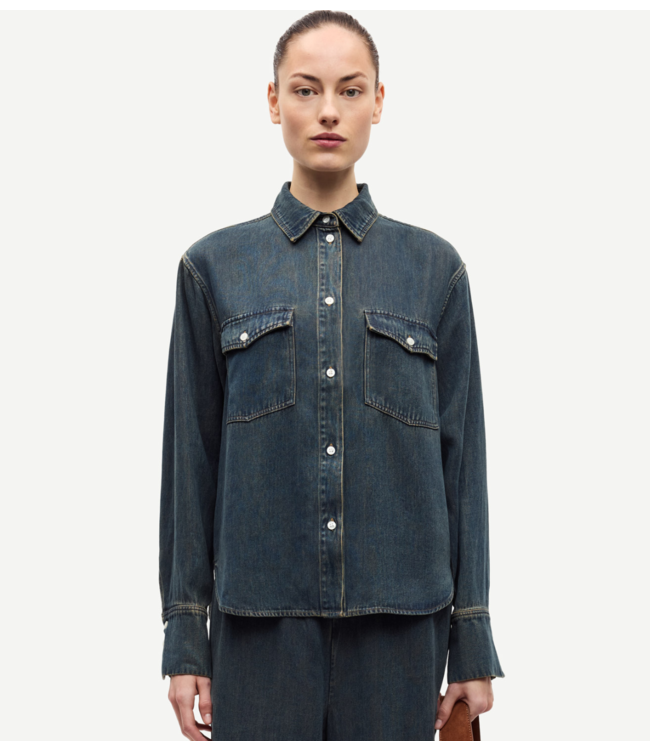 Samsøe Samsøe Blouse SABEX SHIRT 15645 Burnt Oak