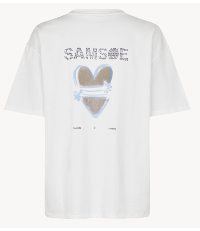 Samsøe Samsøe T-Shirt SAEIRA T-SHIRT ORIGINAL 11725 White Hug