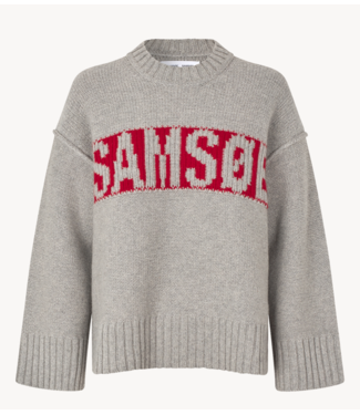 Samsøe Samsøe Trui SAKEIKU SAMSØE SWEATER 11250 Grey Mel.