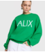 Alix The Label Trui ladies knitted clean logo sweater bright green