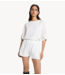 Alix The Label Short ladies knitted boucle shorts cream