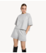 Alix The Label Ladies knitted sweat shorts light grey melange