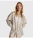 Alix The Label Jacket ladies woven foil jacket silver