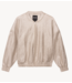Alix The Label Jacket ladies woven foil jacket silver
