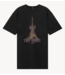 Alix The Label Jurk ladies knitted Paris t-shirt dress charcoal grey