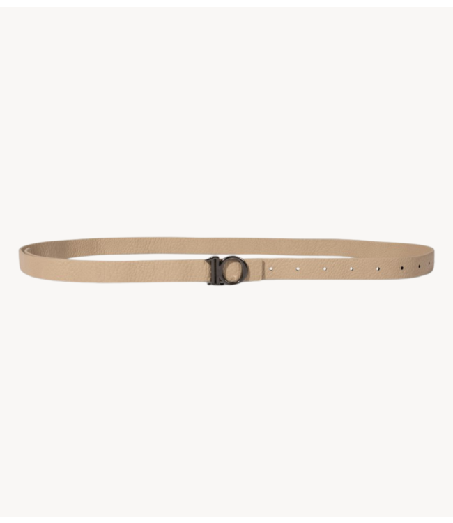 10DAYS Riem monogram belt light earth