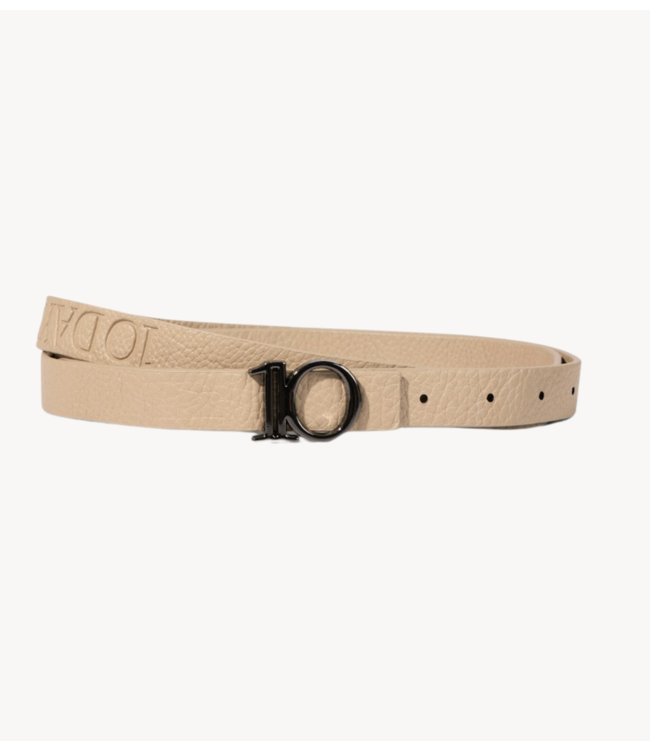 10DAYS Riem monogram belt light earth