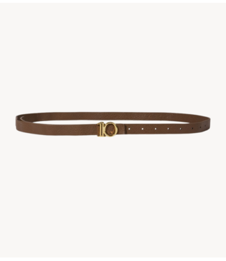 10DAYS Riem monogram belt truffle