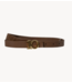 10DAYS Riem monogram belt truffle