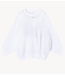 10DAYS Trui mesh baseball sweater gathering white