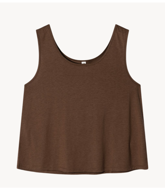 10DAYS Top tank top jersey truffle