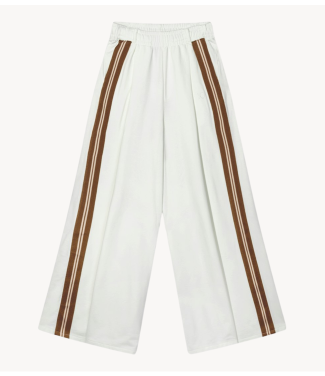 10DAYS Broek wide pants tape ecru