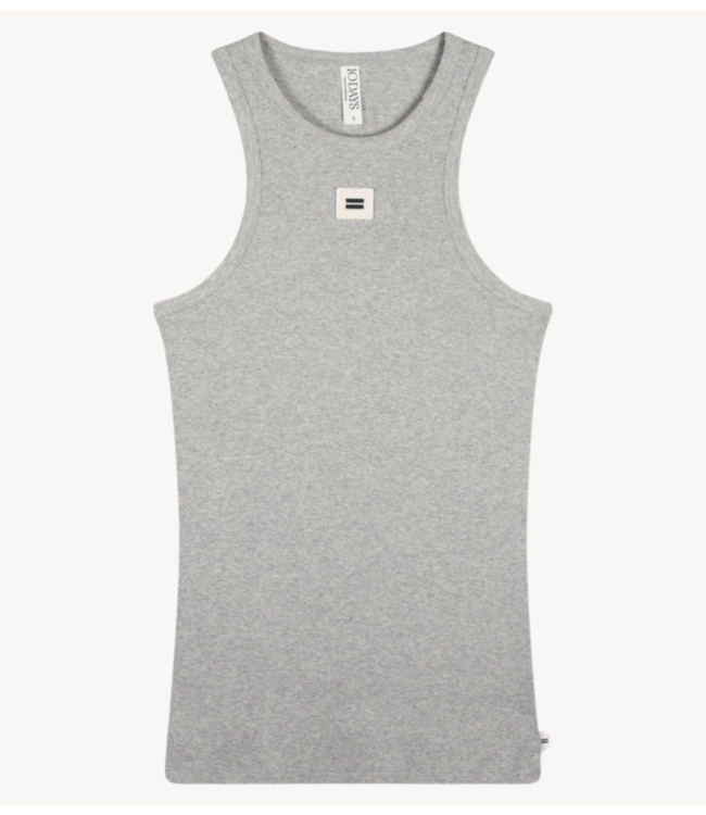 10DAYS Top The tank top light grey melee 10DAYS365