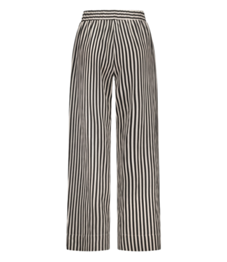 Studio Anneloes Broek Grace stripe trousers off white / black