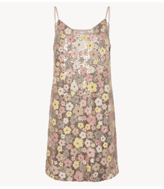 Y.A.S Jurk YASLALEA STAP SEQUIN DRESS French Vanilla