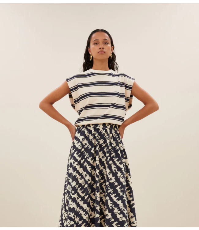 BY-BAR Top mason stripe top grain navy stipe