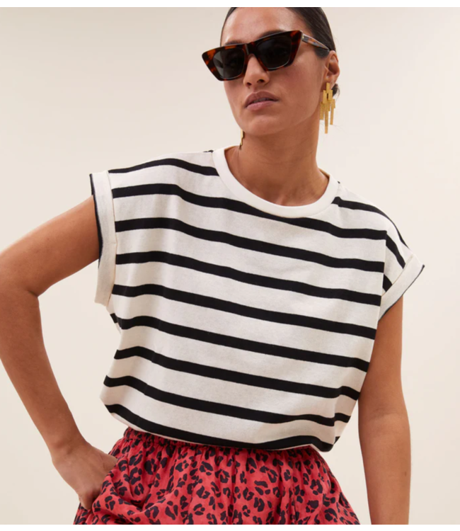 BY-BAR Top tobi stripe top grain black stripe