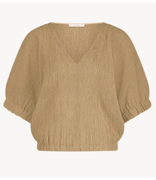 BY-BAR Blouse mabel lurex blouse gold