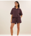 BY-BAR Blouse mara linen blouse plum