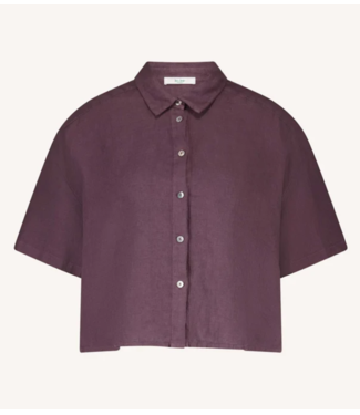 BY-BAR Blouse mara linen blouse plum