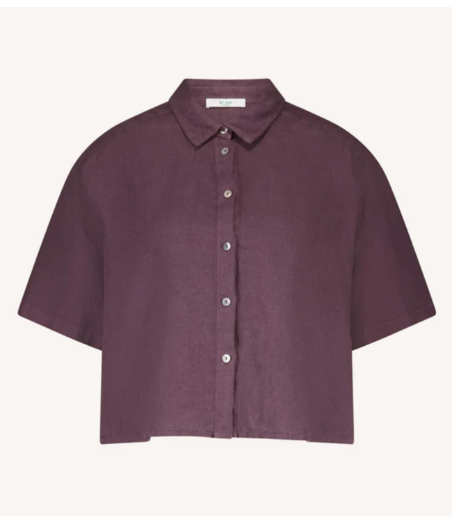 BY-BAR Blouse mara linen blouse plum