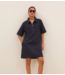 BY-BAR Jurk philipe twill dress graphite