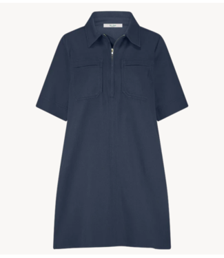BY-BAR Jurk philipe twill dress graphite