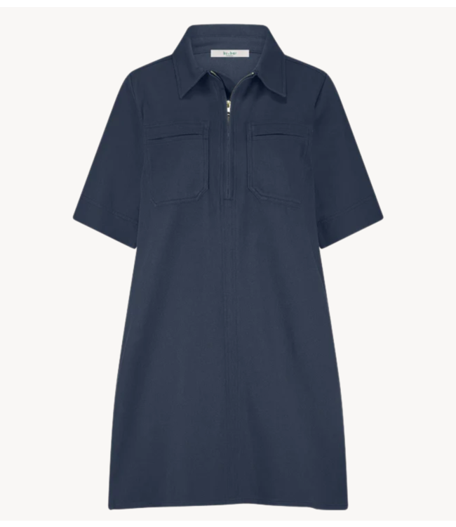 BY-BAR Jurk philipe twill dress graphite