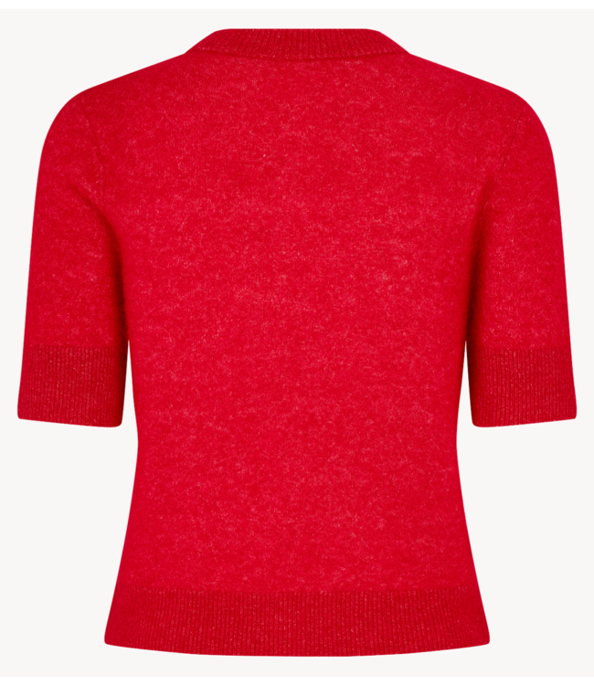 Samsøe Samsøe Vest SANOURA SS CARDIGAN 15556 Haute Red