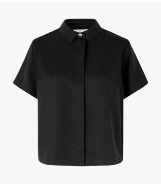 Samsøe Samsøe Blouse MINA SS SHIRT 14028 Black Coffee