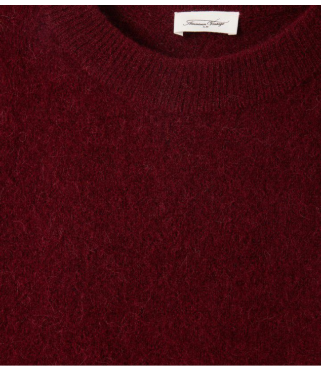 American Vintage Trui Vitow grenat chine