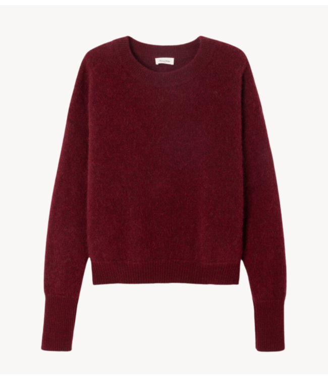 American Vintage Trui Vitow grenat chine