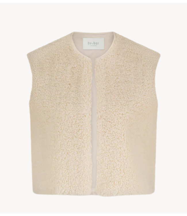 BY-BAR Gilet wolly gilet off white