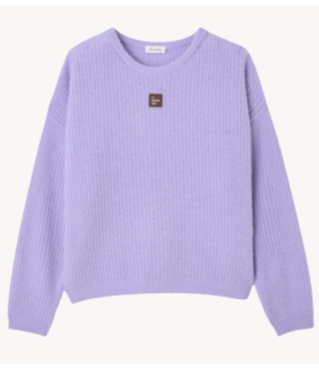 American Vintage Trui East lavande pastel chine