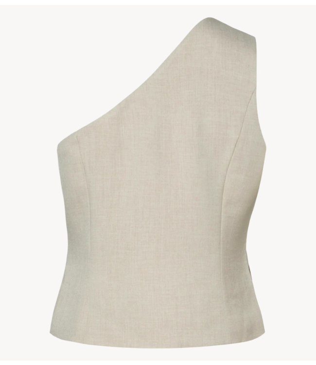 Y.A.S Gilet YASTAVA ONE SHOULDER WAISTCOAT Pelican