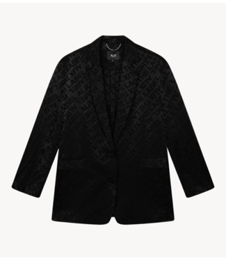Alix The Label Blazer ladies woven jacquard blazer black