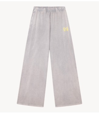 Alix The Label Broek ladies knitted wide leg pants mid grey