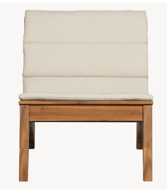 Woood exclusive Stoel Kenai fauteuil acacia naturel buiten