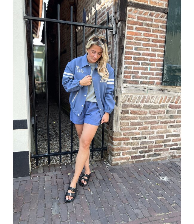 Alix The Label Broek short ladies woven twill bull shorts night blue