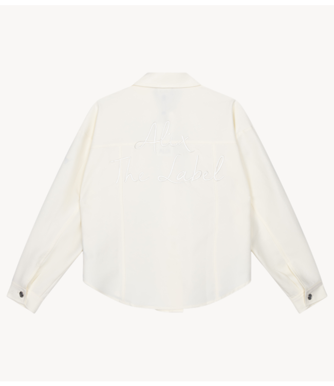 Alix The Label Jacket ladies woven twill jacket cream