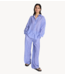 Alix The Label Blouse ladies woven crinkled striped blouse lavender