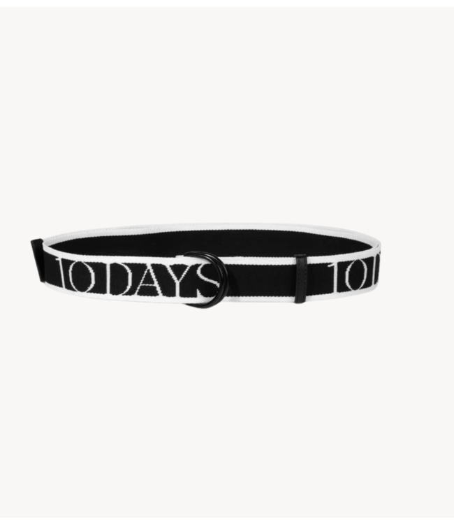 10DAYS Riem logo belt black