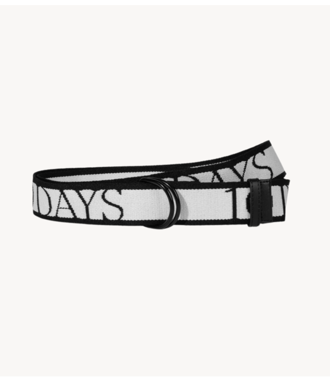 10DAYS Riem logo belt white