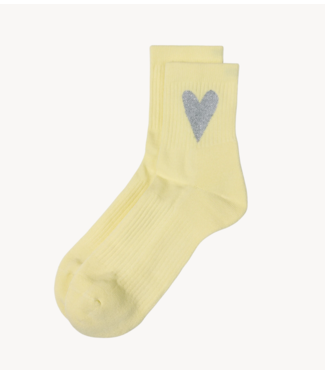 10DAYS Sokken socks heart pastel yellow