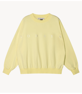 10DAYS Trui oversized sweater logo pastel yellow
