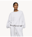 10DAYS Trui pleated sweater back stamp white grey melee