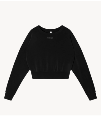 10DAYS Trui cropped sweater scuba black